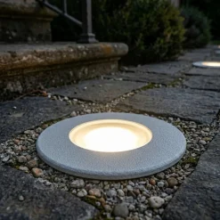 Faretti Da Esterno-Top Light capri faretto da esterno incasso pavimento grigio calpestabile anti corrosione