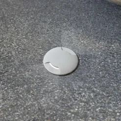 Faretti Da Esterno-Top Light capri grigio faretto rotondo da esterno per incasso pavimento calpestabile ip67