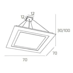 Lampadari Moderni-Top Light carpet bianco per ufficio lampadario led moderno