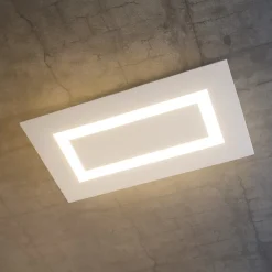 Plafoniere Moderne-Top Light Toplight carpet grigio plafoniera moderna rettangolare