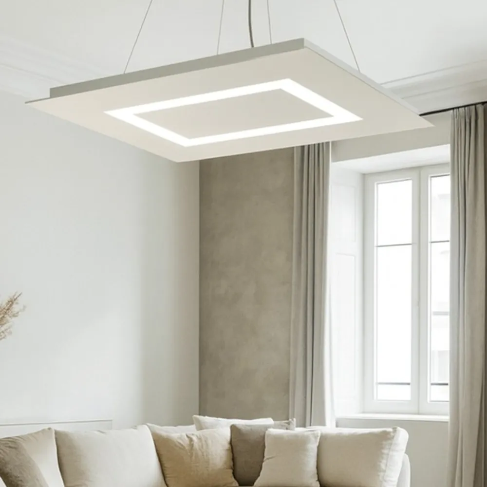 Lampadari Moderni-Top Light carpet lampadario design moderno bianco per ufficio