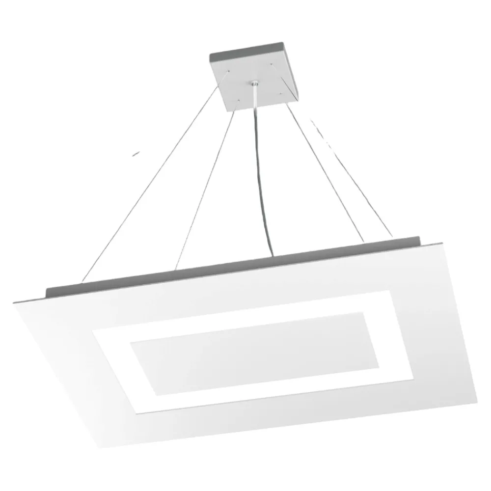 Lampadari Moderni-Top Light carpet lampadario design moderno bianco per ufficio