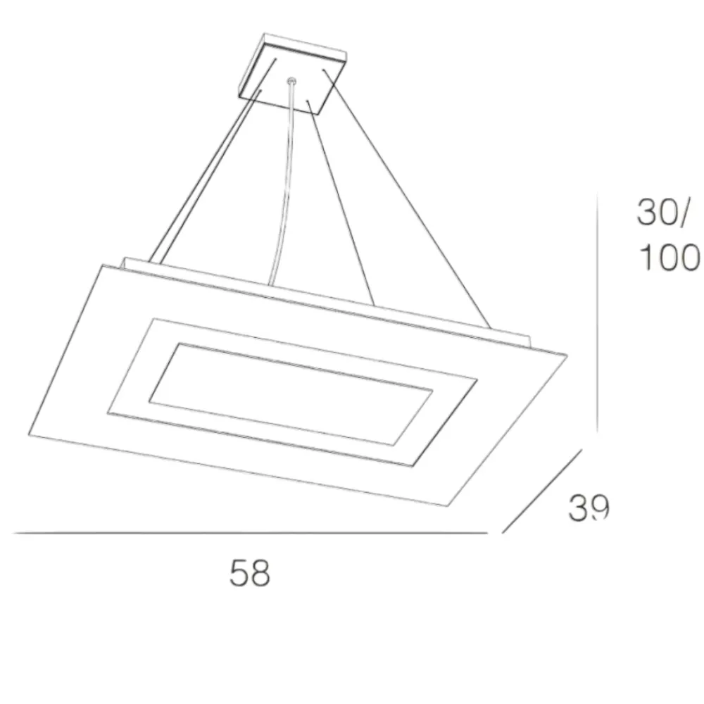 Lampadari Moderni-Top Light Toplight carpet lampadario sabbia per soggiorno moderno