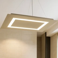 Lampadari Moderni-Top Light Toplight carpet lampadario 91w sabbia per soggiorno moderno rettangolare