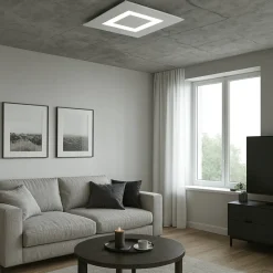 Plafoniere Moderne-Top Light Toplight carpet plafoniera bianco design moderna