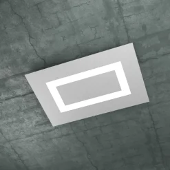 Plafoniere Moderne-Top Light carpet plafoniera led 60w grigio design moderno