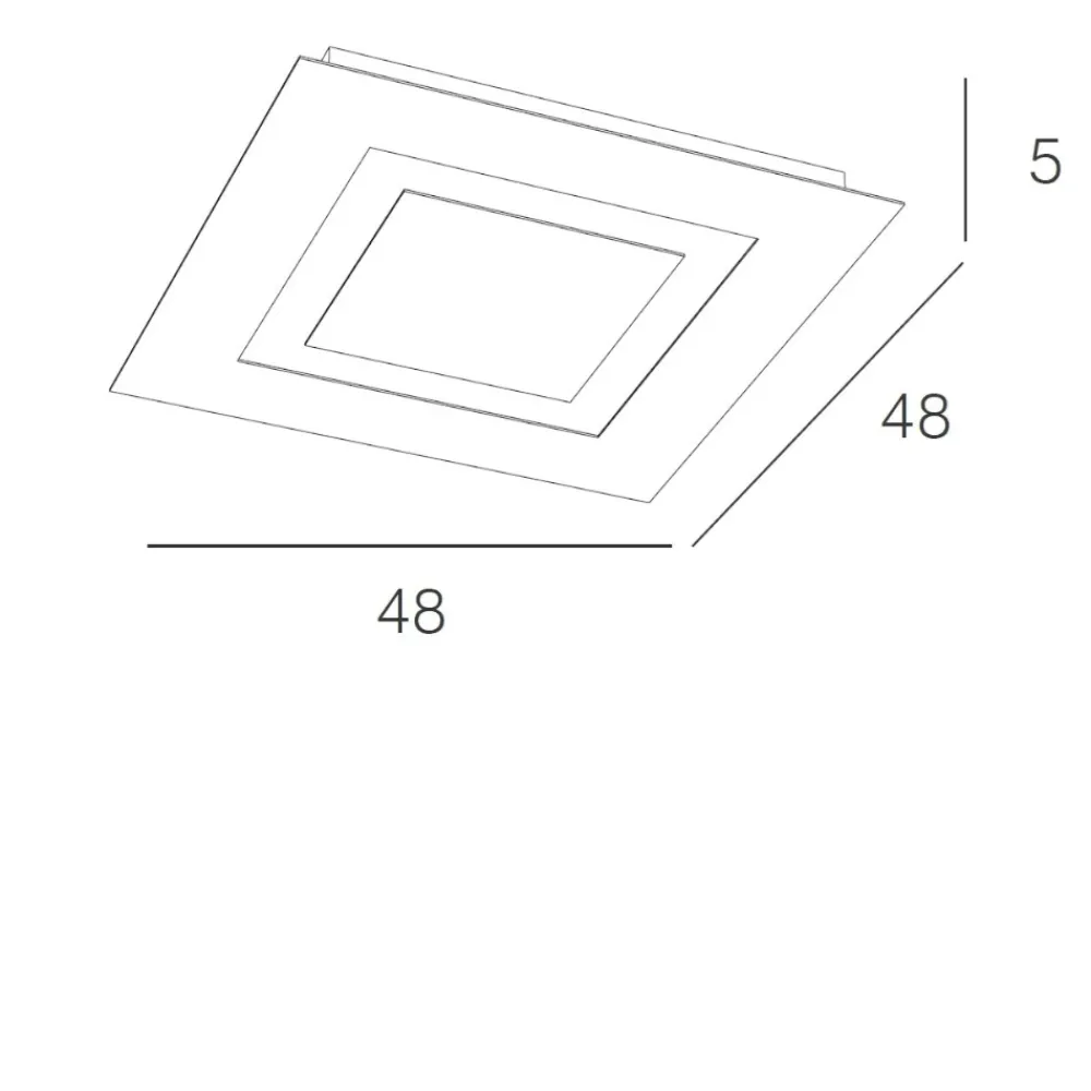 Plafoniere Moderne-Top Light Toplight carpet plafoniera moderna bianco