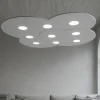 Lampadari Moderni-Top Light Toplight cloud grigio lampadario moderno per soggiorno