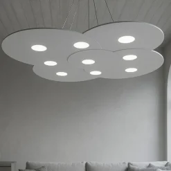 Lampadari Moderni-Top Light Toplight cloud grigio lampadario moderno per soggiorno