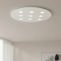 Plafoniere Moderne-Top Light Toplight cloud plafoniera bianca da cucina moderna rotonda