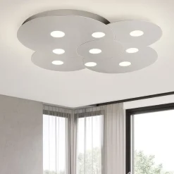 Plafoniere Moderne-Top Light Toplight cloud plafoniera design moderna grigio