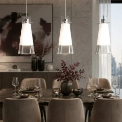 Lampadari Cucina-Top Light Toplight cone lampadario per isola cucina 3 luci