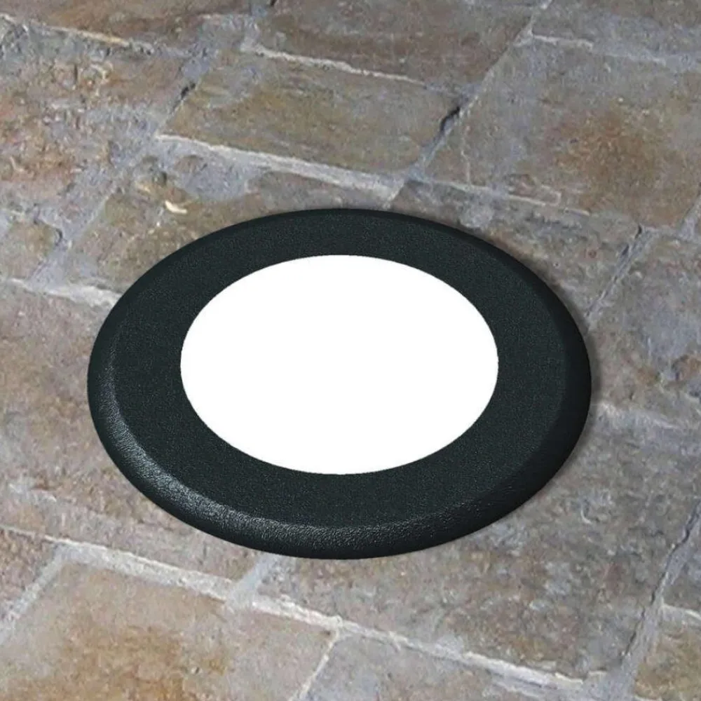 Faretti Da Esterno-Top Light faretto da esterno nero per incasso pavimento calpestabile anti corrosione ip67