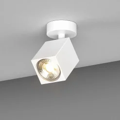 Faretti Da Soffitto-Top Light faretto da soffitto kibo bianco led gu10 orientabile