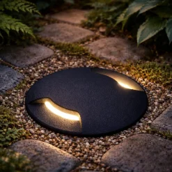 Faretti Da Esterno-Top Light faretto per esterni capri per incasso calpestabile nero anti corrosione ip67