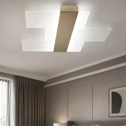 Plafoniere Moderne-Top Light Toplight flight plafoniera camera da letto led 30w colore oro
