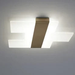 Plafoniere Moderne-Top Light flight plafoniera per camera da letto oro led 40w 3000k 4000k