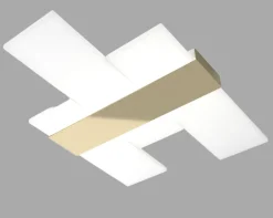 Plafoniere Moderne-Top Light flight plafoniera per camera da letto oro led 40w 3000k 4000k
