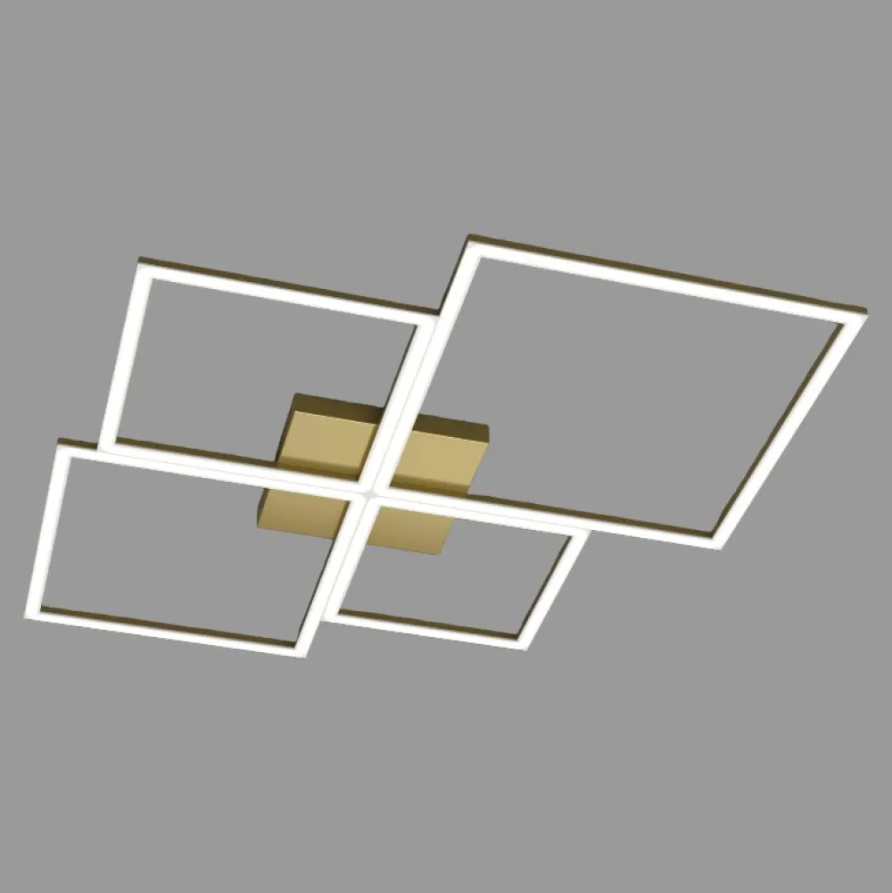Plafoniere Moderne-Top Light four squares plafoniera 120w 3000k 4000k moderna