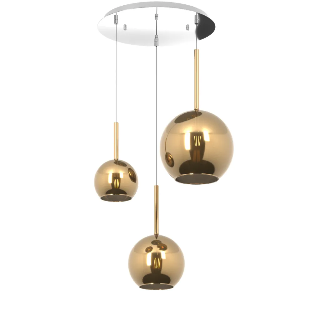 Lampadari Moderni-Top Light Toplight future lampadario moderno vetri oro