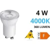 Lampadine Led-Top Light Toplight gu10 35mm led 4w 4000k 368lm 38 gradi