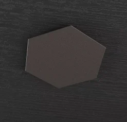 Accessori-Top Light hexagon piastra metallica decorativa marrone