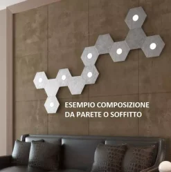 Accessori-Top Light Toplight hexagon placca metallo decorativa sabbia