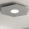 Plafoniere Moderne-Top Light hexagon plafoniera esagonale grigio moderna