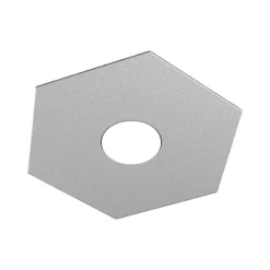 Plafoniere Moderne-Top Light hexagon plafoniera esagonale grigio moderna