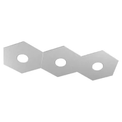 Plafoniere Moderne-Top Light Toplight hexagon plafoniera moderna grigio