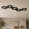 Plafoniere Moderne-Top Light hexagon plafoniera marrone esagonale moderna