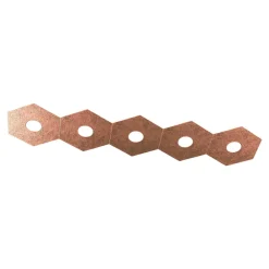 Plafoniere Moderne-Top Light Toplight hexagon plafoniera moderna esagoni foglia rame