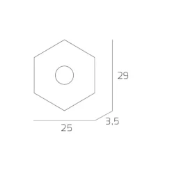 Plafoniere Moderne-Top Light hexagon plafoniera foglia rame esagonale