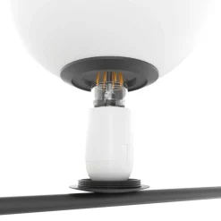 Lampade Da Terra-Top Light holly piantana nera moderna 6 sfere vetro