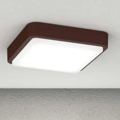 Plafoniere Da Esterno-Top Light irvine plafoniera da esterno marrone corten quadrata