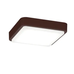 Plafoniere Da Esterno-Top Light irvine plafoniera da esterno marrone corten quadrata