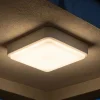 Plafoniere Da Esterno-Top Light irvine plafoniera quadrata per esterno moderna bianca