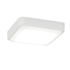 Plafoniere Da Esterno-Top Light irvine plafoniera quadrata per esterno moderna bianca