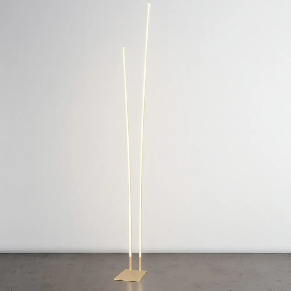 Lampade Da Terra-Top Light kawaii piantana oro moderna champagne led 48w cct