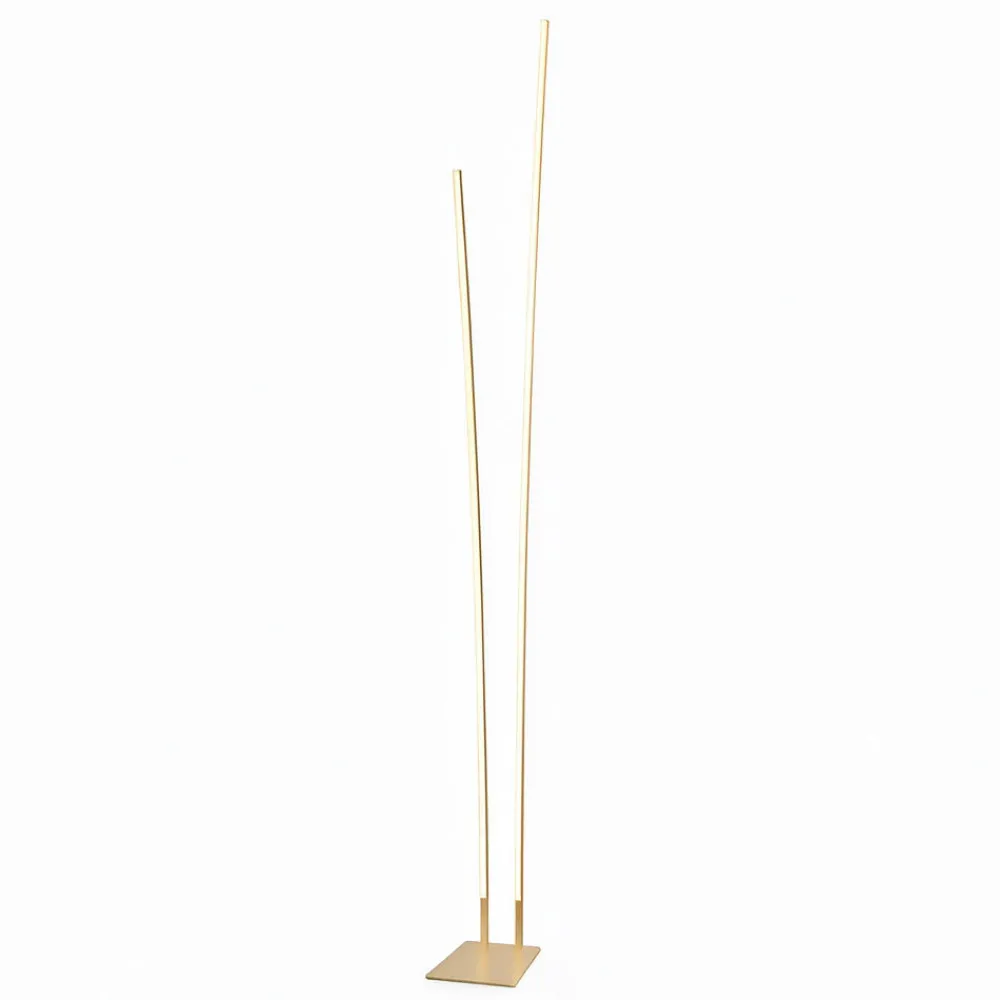 Lampade Da Terra-Top Light kawaii piantana oro moderna champagne led 48w cct