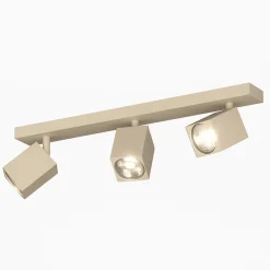 Plafoniere Moderne-Top Light kibo plafoniera da soffitto con 3 faretti led gu10 sabbia