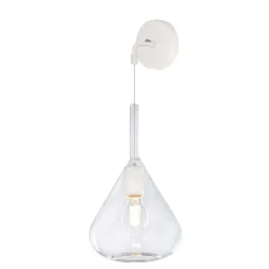 Applique Camera Da Letto-Top Light Toplight kona lampada da parete in vetro trasparente per comodino