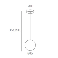 Lampade A Sospensione-Top Light Toplight lampada a sospensione moderna sfera bianca