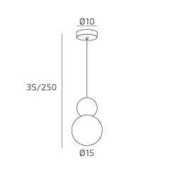 Lampade A Sospensione-Top Light lampada a sospensione cottage verde per cucina moderna sfera vetro bianco