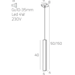Lampade A Sospensione-Top Light Toplight lampada a sospensione per isola isola penisola cucina squadrata grigio