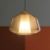Lampade A Sospensione-Top Light lampada a sospensione pendente ambra vetro