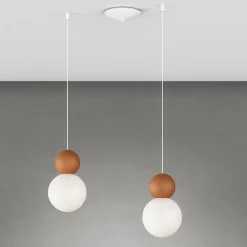 Lampadari Cucina-Top Light lampadario da cucina cottage due luci decentrate terra rossa