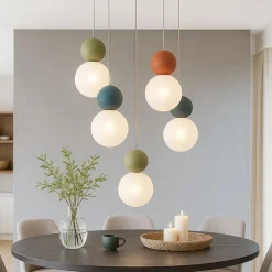 Lampadari Cucina-Top Light lampadario da cucina cottage multicolor 5 luci