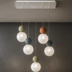 Lampadari Cucina-Top Light lampadario da cucina cottage multicolor 5 luci