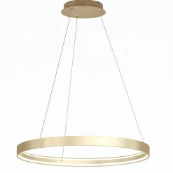 Lampadari Cucina-Top Light lampadario da cucina malika anello oro champagne led 56w cct